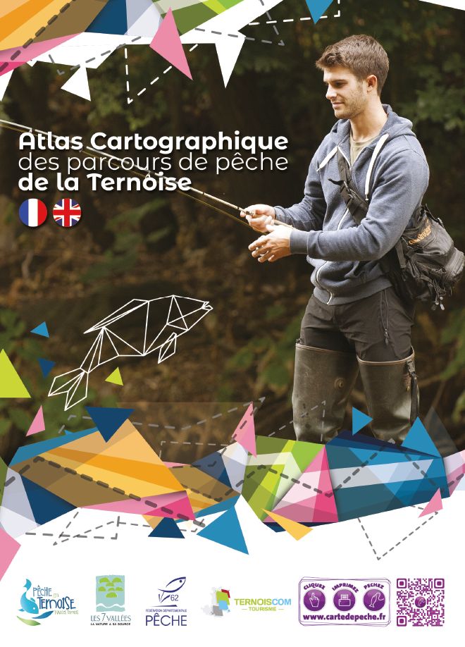 Couverture atlas cartographique pêche en Ternoise